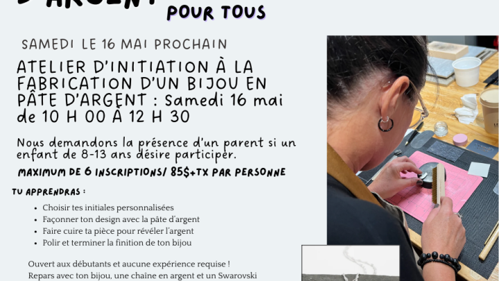 Initiation à la pâte d'argent