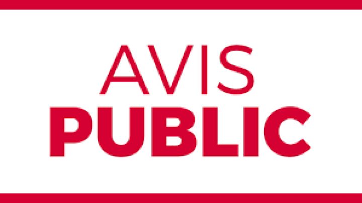Avis public d'élection