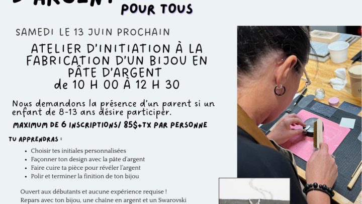 Initiation à la pâte d'argent