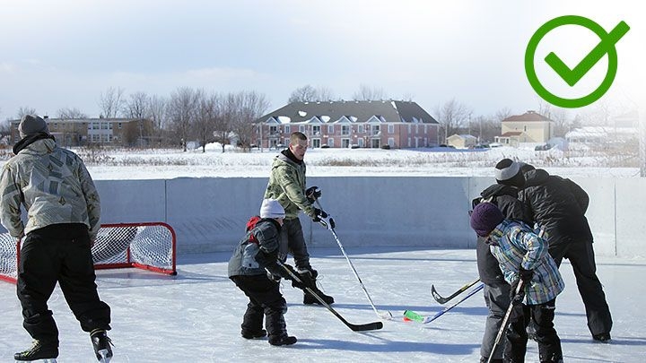 La patinoire est ouverte