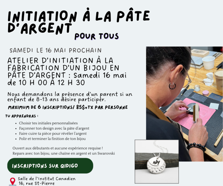 Initiation à la pâte d'argent
