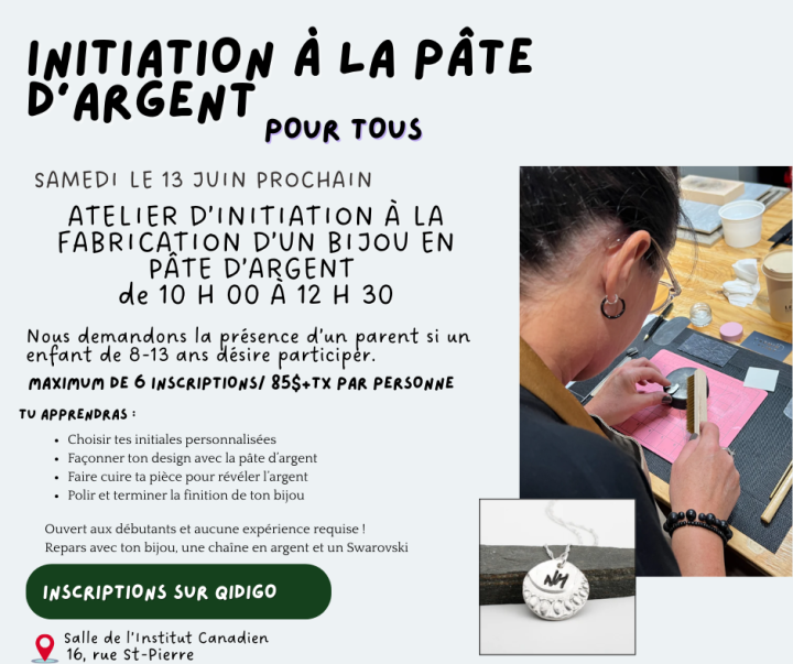 Initiation à la pâte d'argent